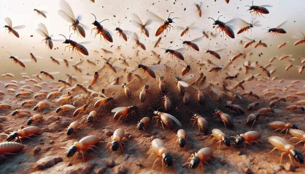 termite swarming season